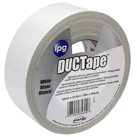 INTERTAPE 1.88" x 60 Yds White Jobsite General Purpose Duct Tape Colored 20CWT2